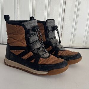 Sorel Kids' Brown and Black Snow Boots